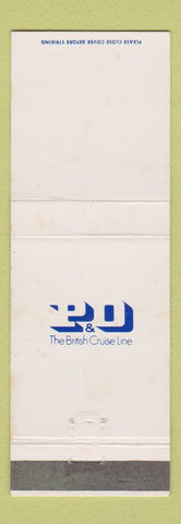 Matchbook Cover - TheP&O British Cruise Line