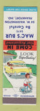 Matchbook Cover - Mac's Bur Frankfort IN