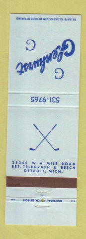 Matchbook Cover - Glenhurst Country Club Detroit MI