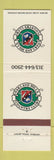 Matchbook Cover - Oakland Hills Country Club Bloomfield Township MI