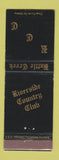Matchbook Cover - Riverside Country Club Battle Creek MI