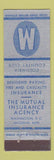 Matchbook Cover - Columbia Country Club Insurance Washington DC