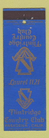 Matchbook Cover - Flintridge Country Club Pasadena CA