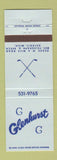 Matchbook Cover - Glenhurst Country Club Detroit MI