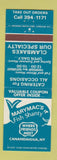 Matchbook Cover - Marymac's Fish Shanty Canandaigua NY