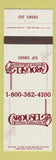 Matchbook Cover - Carousel Dinner Theatre OH