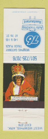 Matchbook Cover - Memphis Gateway Truck Stop Union 76 oil gas West Memphis AR