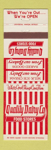 Matchbook Cover - Quality Dairy Food Stores