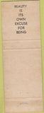 Matchbook Cover - J Gerald Hair Salon Plymouth Meeting PA girlie