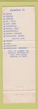 Matchbook Cover - Fjords Smor Ette CA OR WA Lodi CA