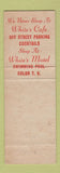 Matchbook Cover - White's Cafe Motel Mojave CA