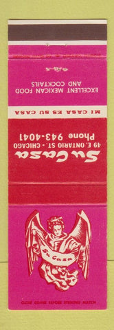 Matchbook Cover - Su Casa Chicago IL Mexican Restaurant