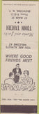 Matchbook Cover - Town Tavern Brewster NY