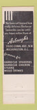 Matchbook Cover - Arbaugh's Restaurant Washington DC