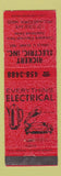 Matchbook Cover - Rickert Electric Williamstown MA WEAR