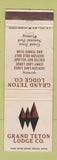 Matchbook Cover - Grand Teton Lodge WY WEAR