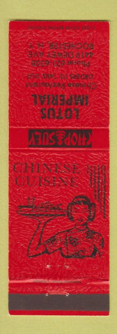 Matchbook Cover - Louts Imperial Chinese Restaurant Rochester NY