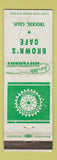 Matchbook Cover - Brown's Cafe Rotary International Truckee CA WEAR