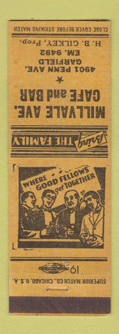 Matchbook Cover - Millvale Ave Cafe Bar