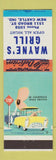 Matchbook Cover - Wayne's Grill New Castle IN