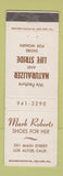 Matchbook Cover - Mark Roberts Shoes Los Altos CA