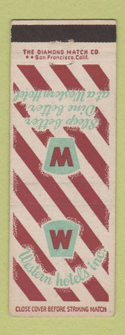Matchbook Cover - Western Hotels