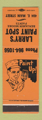 Matchbook Cover - Larry's Paint Store Benjamin Moore ORANGE