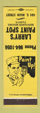 Matchbook Cover - Larry's Paint Store Benjamin Moore YELLOW