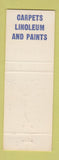 Matchbook Cover - Larry's Paint Store Benjamin Moore YELLOW