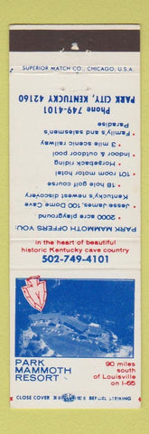 Matchbook Cover - Park Mammoth Resort Park City KY