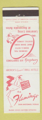 Matchbook Cover - Flamingo Hotel San Antonio TX