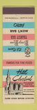 Matchbook Cover - Hotel Cleveland OH