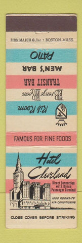 Matchbook Cover - Hotel Cleveland OH