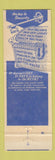 Matchbook Cover - Union Store Clerks Union Washington DC