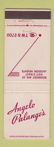 Matchbook Cover - Angelo Palange's Jackson Heights NY