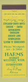 Matchbook Cover - Harms Market Westport WA hardware clam guns