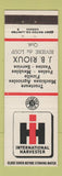 Matchbook Cover - International Harvester Tractors JB Rioux Riviere du Loup QC