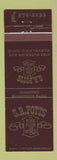 Matchbook Cover - GR Potts Restaurant Cleveland OH