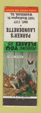 Matchbook Cover - Parker's Launderette laundry Waukegan IL