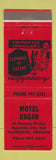 Matchbook Cover - Motel Ragan Florence OR WEAR