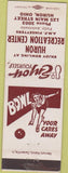 Matchbook Cover - Huron Rec Center Bowing OH girlie