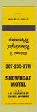 Matchbook Cover - Showboat Motel Casper WY