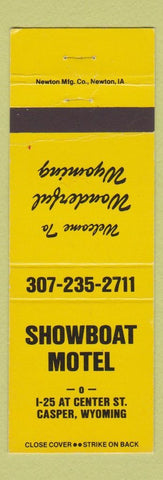 Matchbook Cover - Showboat Motel Casper WY