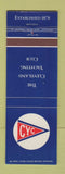 Matchbook Cover - Cleveland Yachting Club OH #1 BLUE
