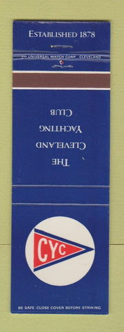 Matchbook Cover - Cleveland Yachting Club OH #1 BLUE