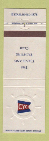 Matchbook Cover - Cleveland Yachting Club OH #2 WHITE