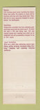 Matchbook Cover - Holiday Inn Napa Valley CA WEAR