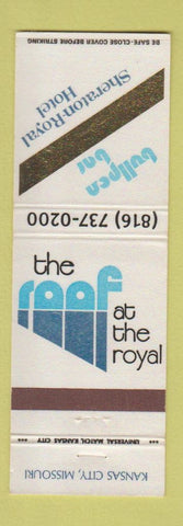 Matchbook Cover - Reef Bullpen Bar Sheraton Royal Hotel Kansas City MO