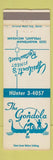 Matchbook Cover - The Gondola Ypsilanti MI restaurant WEAR