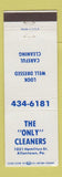 Matchbook Cover - The Only Cleaners Allentown PA WEAR